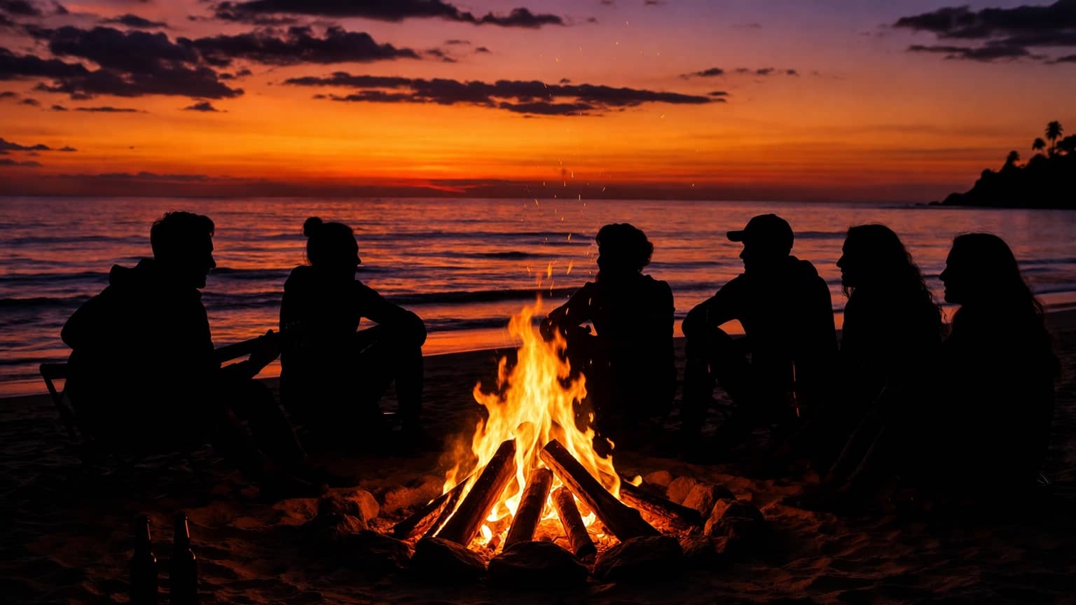Find Your People: LA Beach Bonfire Night