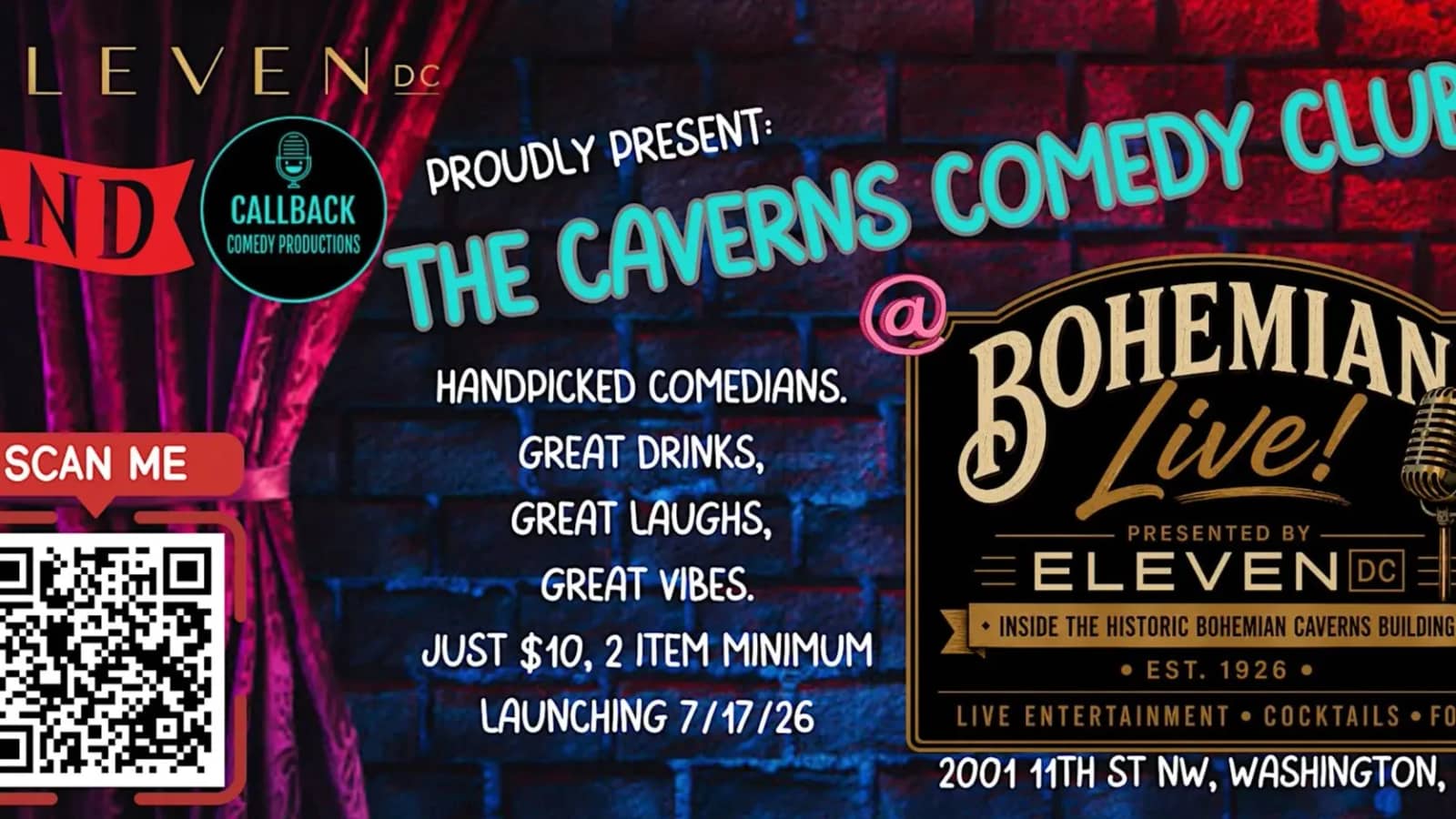 Caverns Comedy Club DC - Standup Comedy Showcase!