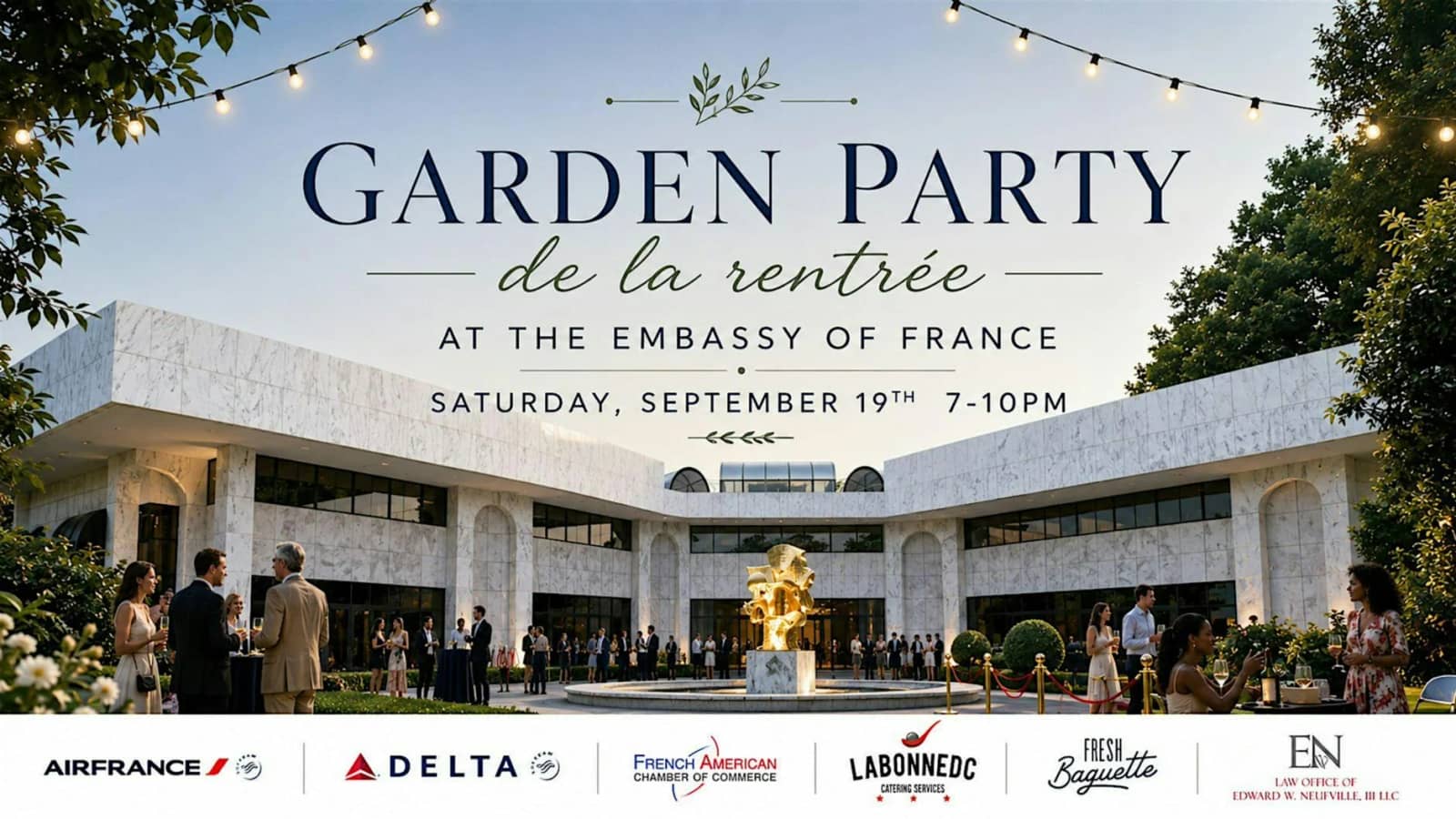 Garden Party at the Embassy of France