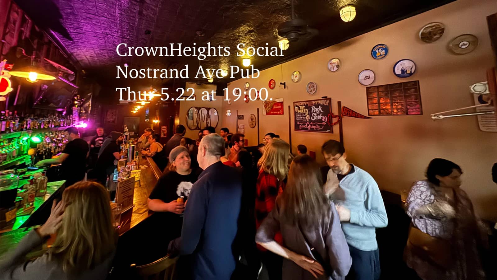 Social gathering in Crown Heights