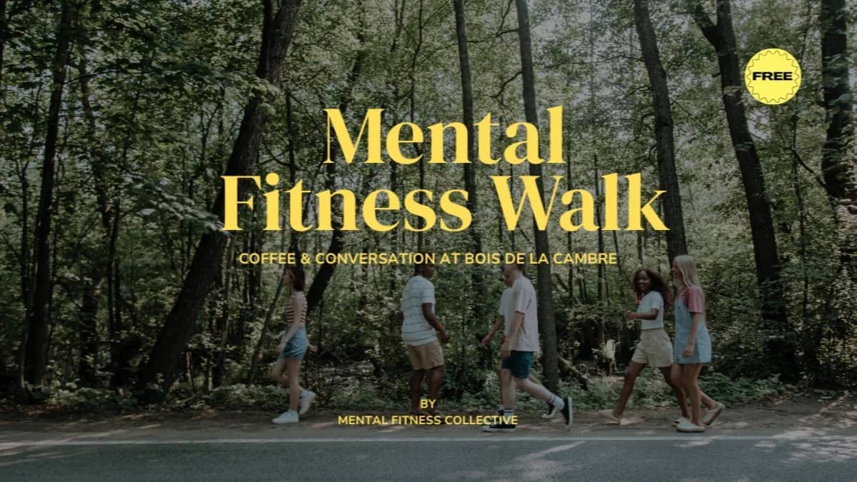 Mental Fitness Walk — coffee & conversation at Bois de la Cambre 🌳☕️👟