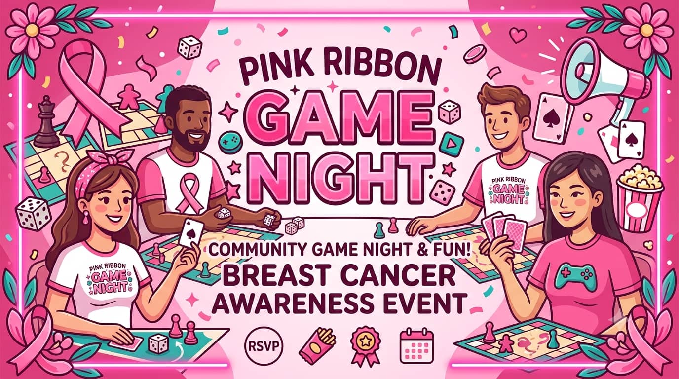 🎀 Breast Cancer Awareness Game Night 🎀