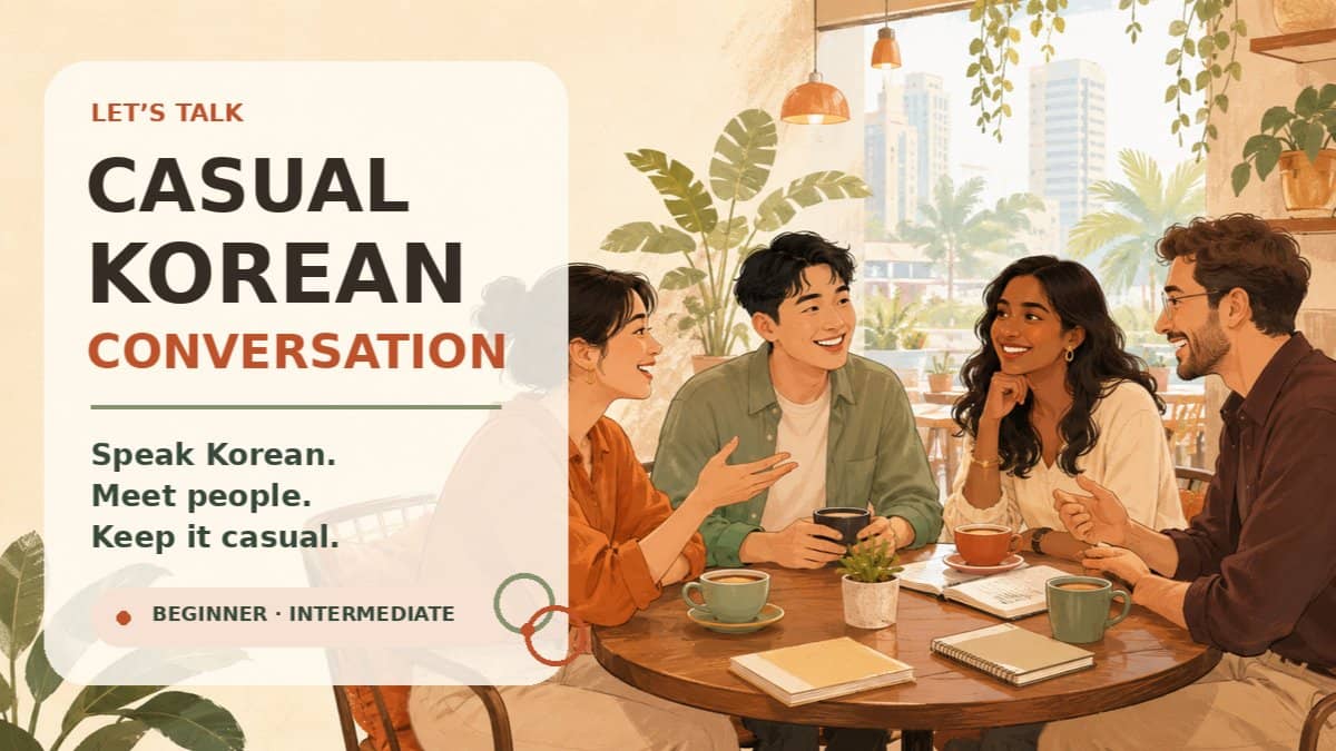 Casual Korean Conversation Circle Singapore