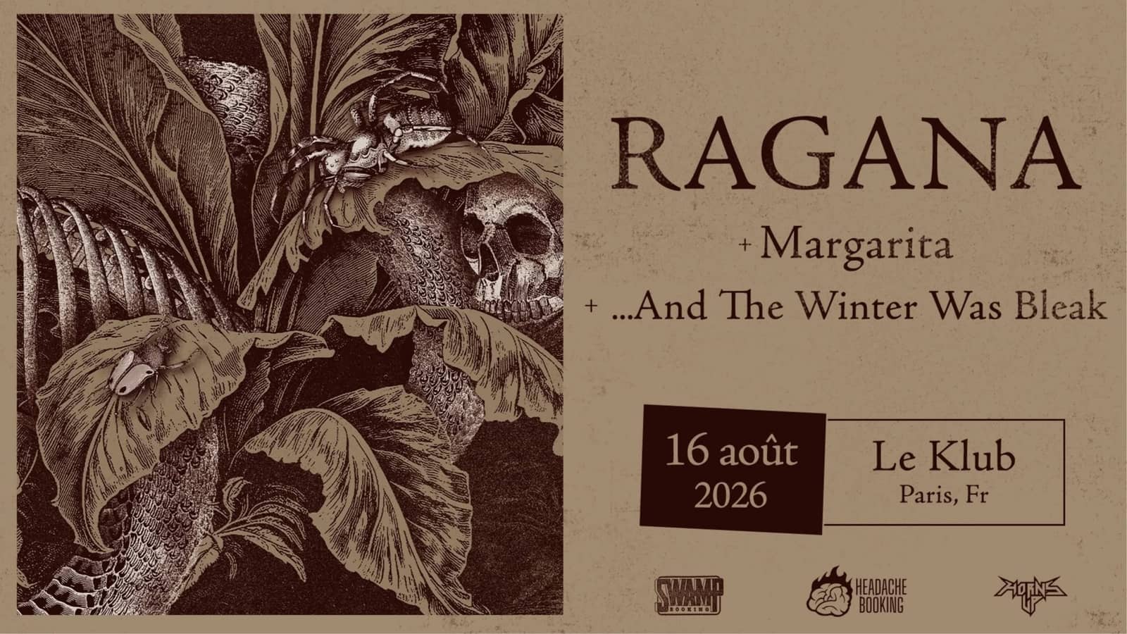 Concert: RAGANA + MARGARITA + ...AND THE WINTER WAS BLEAK