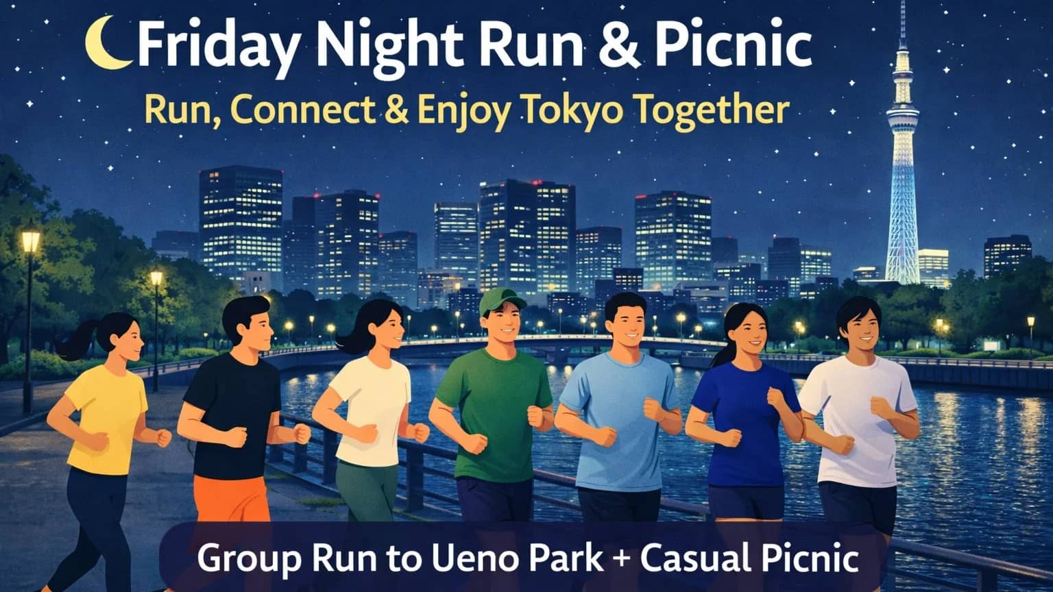 🌙 Friday Night Run & Ueno Park Picnic