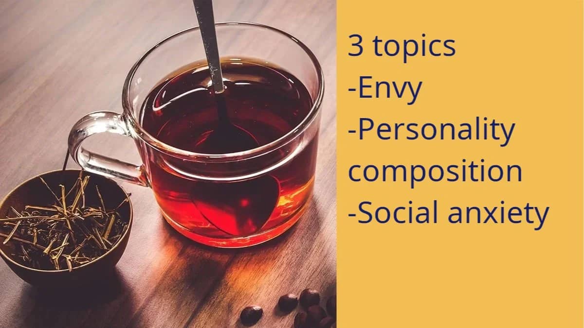 Personal development discussion: 3 topics to choose, topics in description