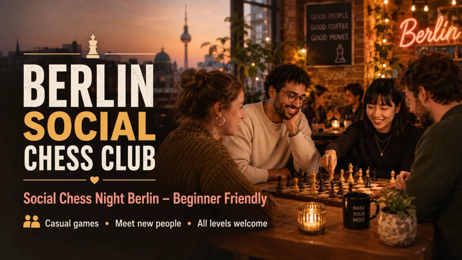 Social Chess Night Berlin - Beginner Friendly