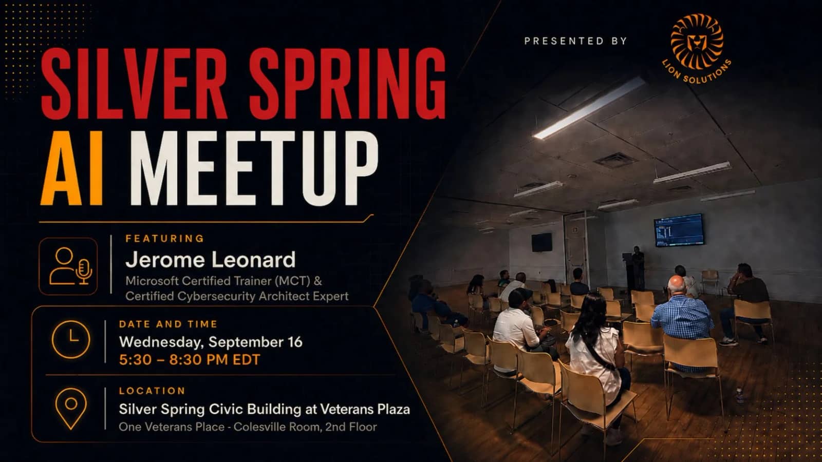 Silver Spring AI Meetup — Presented by Lion Solutions