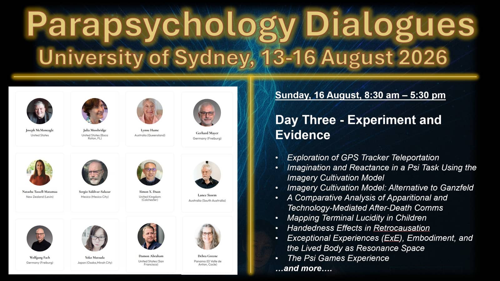 Parapsychology Dialogues - Day Three: Experiment and Evidence