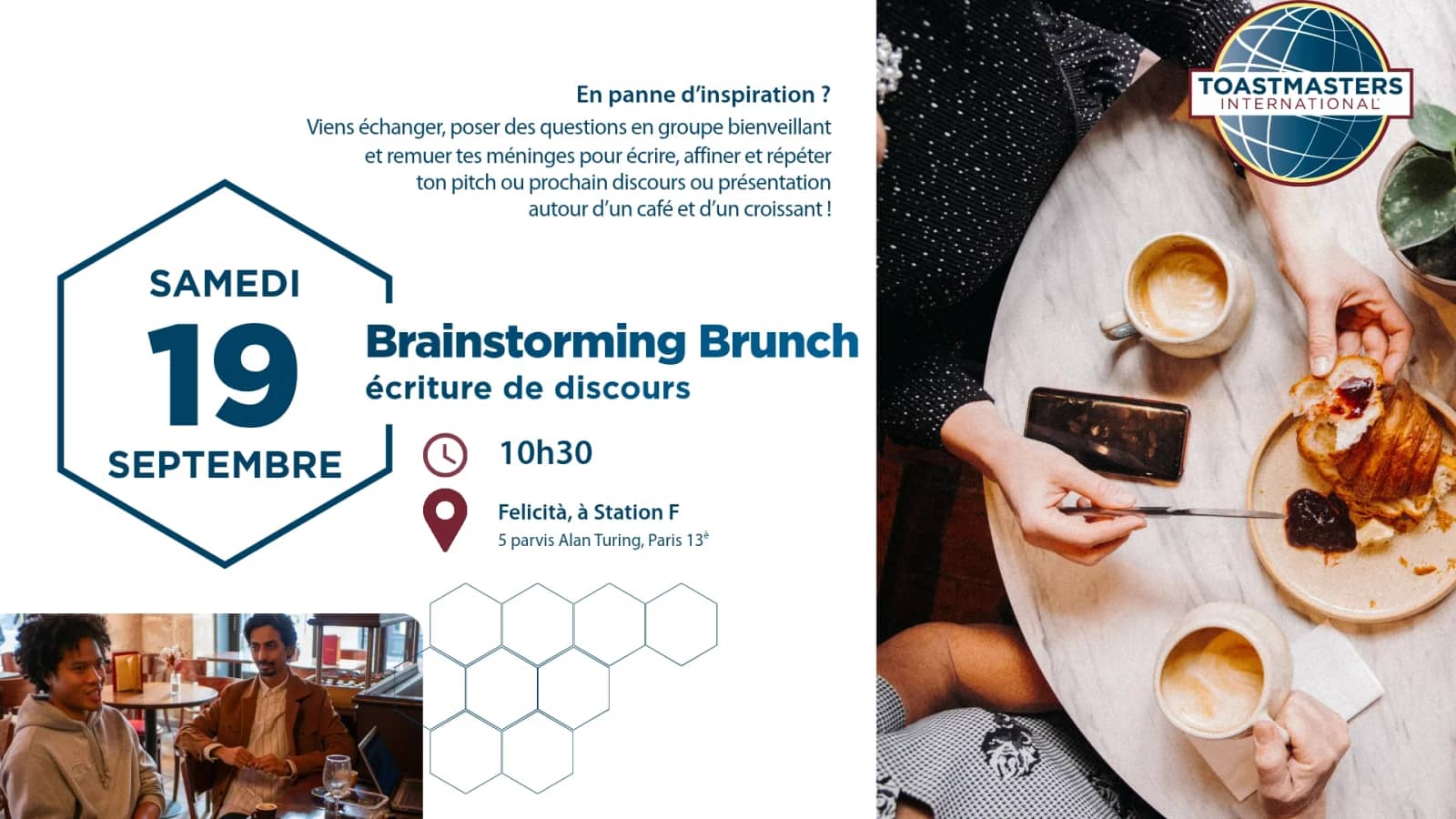 Speech Writing Workshop! Brainstorming Brunch Toastmasters x Station F