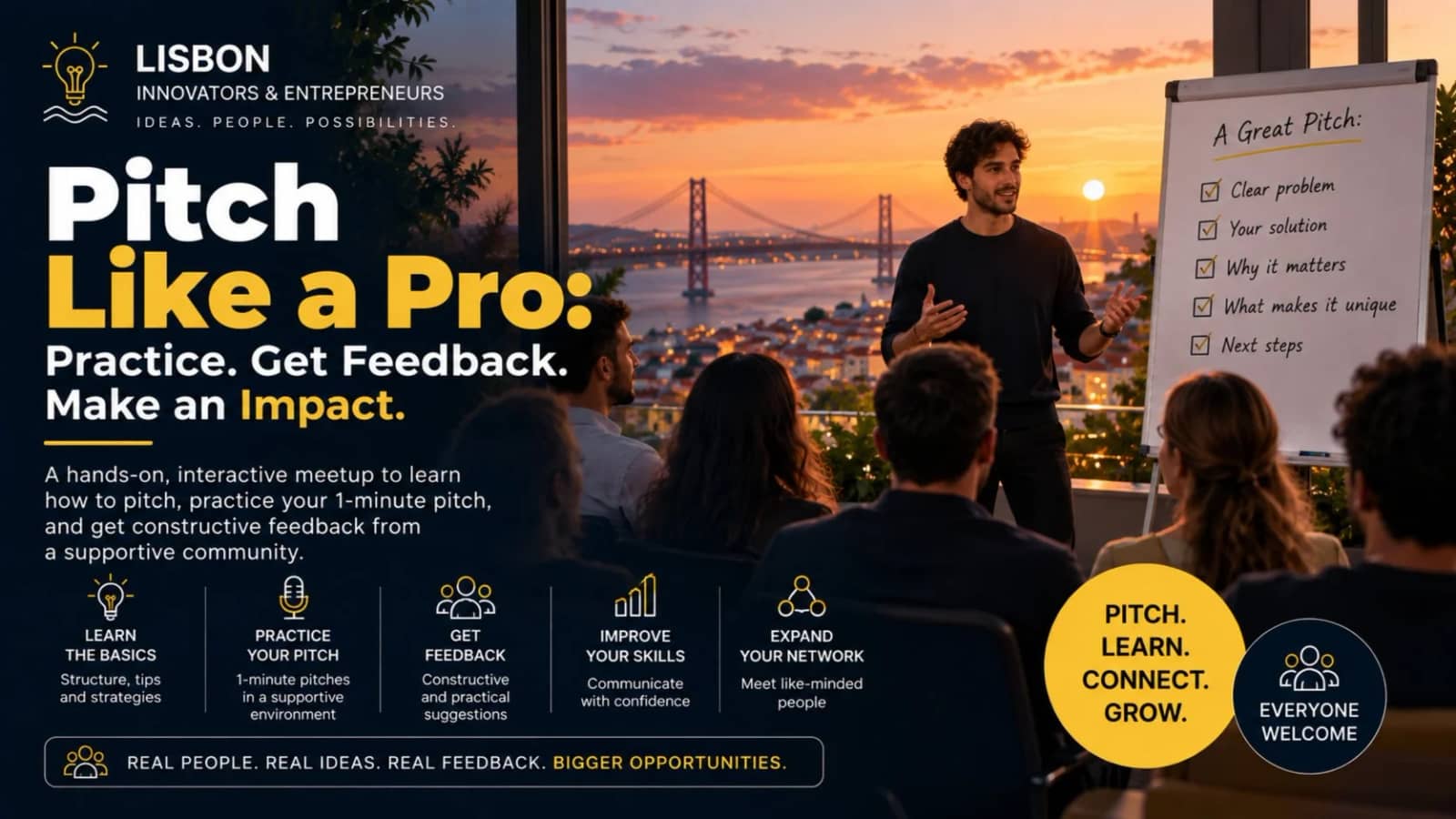 The 60-Second Pitch Lab: Learn, Practice & Get Feedback