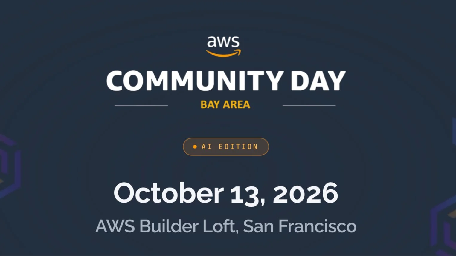 AWS Community Day (Bay Area) - AI Edition