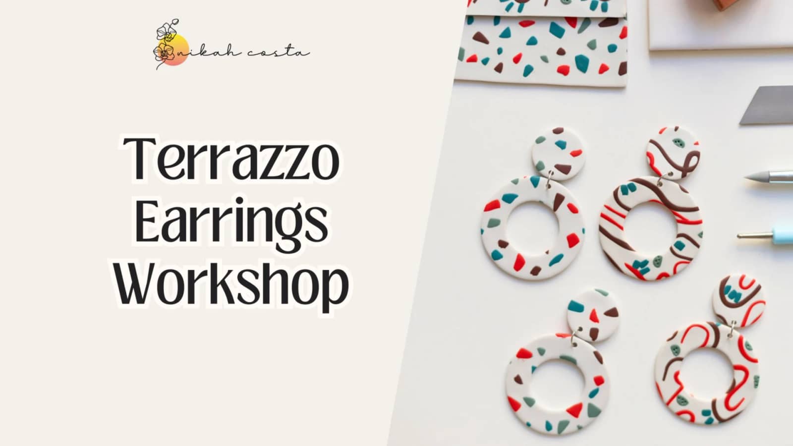 Terrazzo Earrings Workshop in Vienna | 12 November | in English