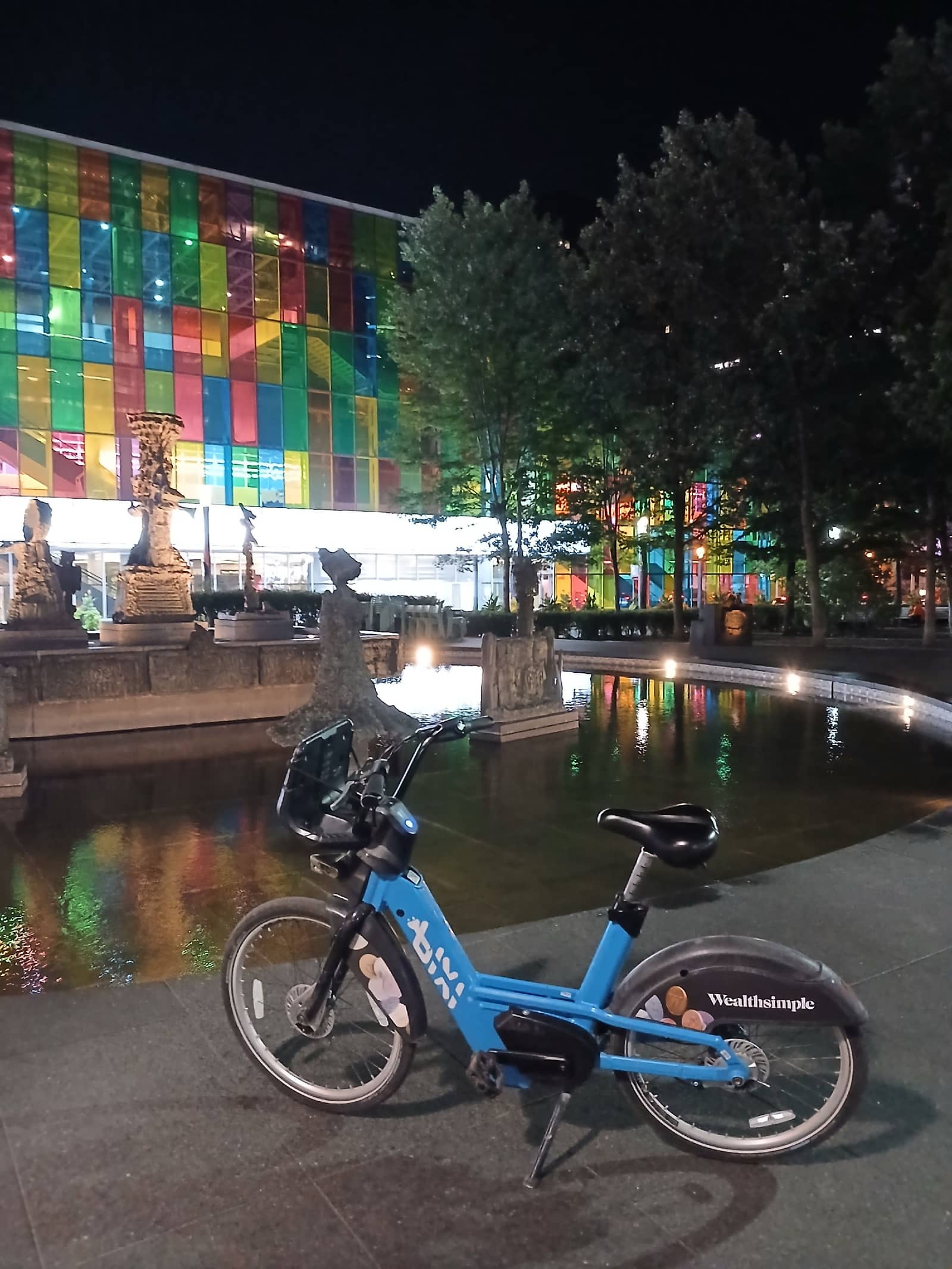 Midnight bike ride & chat