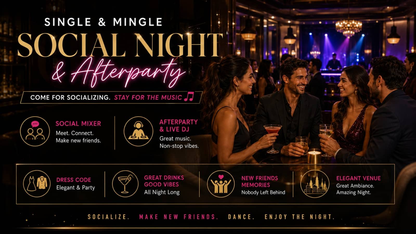 Single & Mingle Social Night & Afterparty