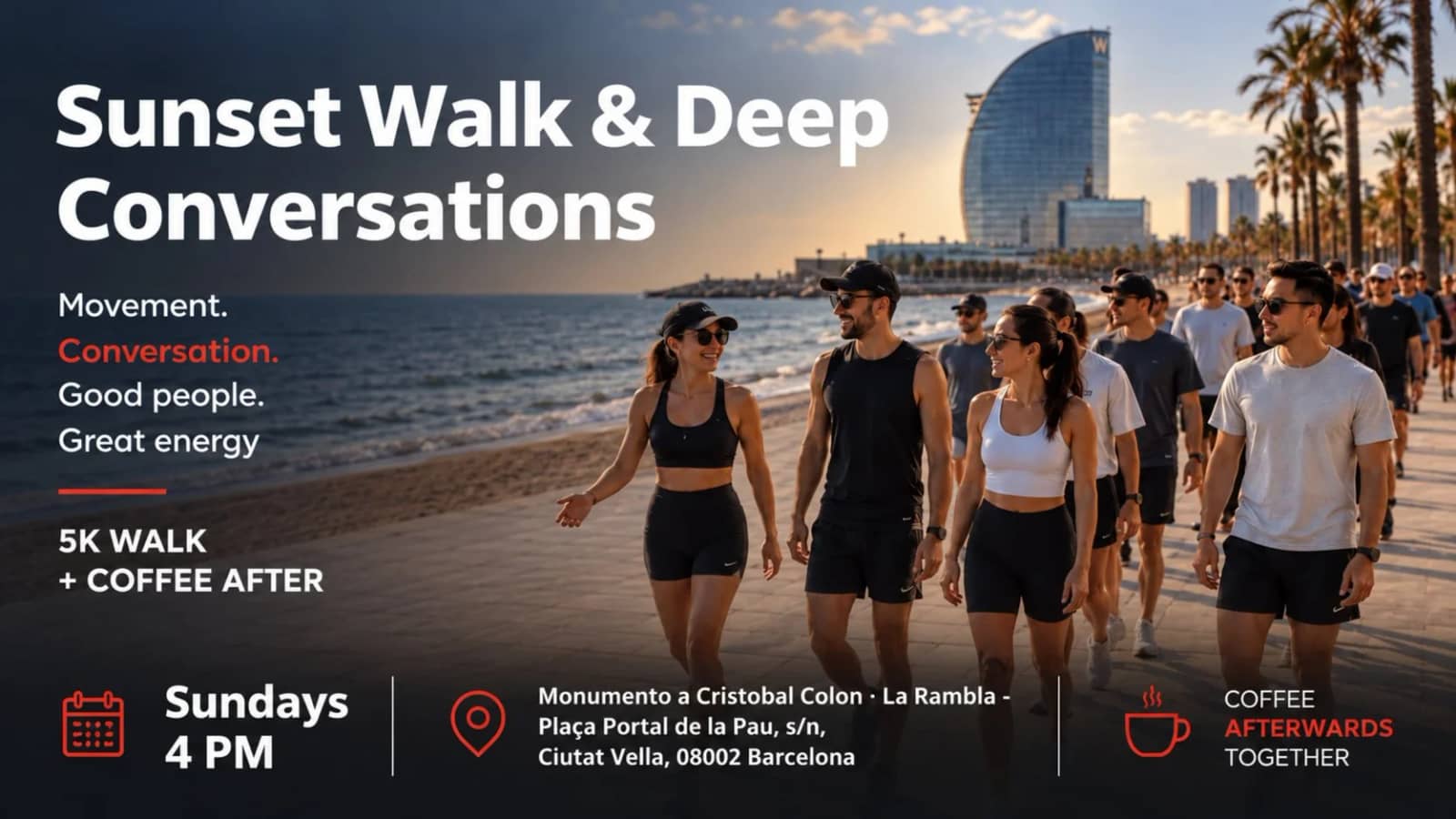 Sunset Walk & Deep Conversations
