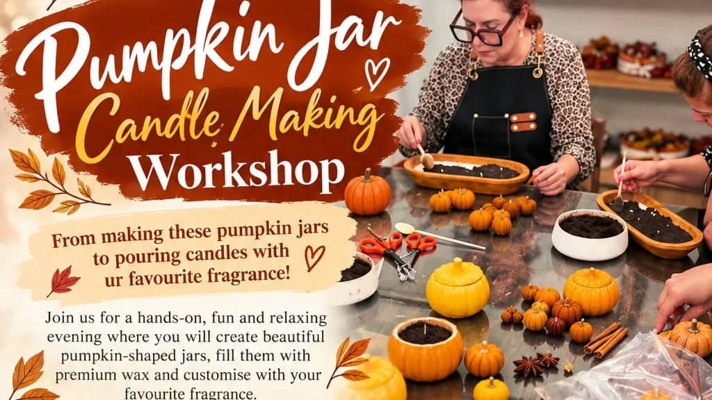 🎃 Pumpkin Jar Candle-Making Workshop