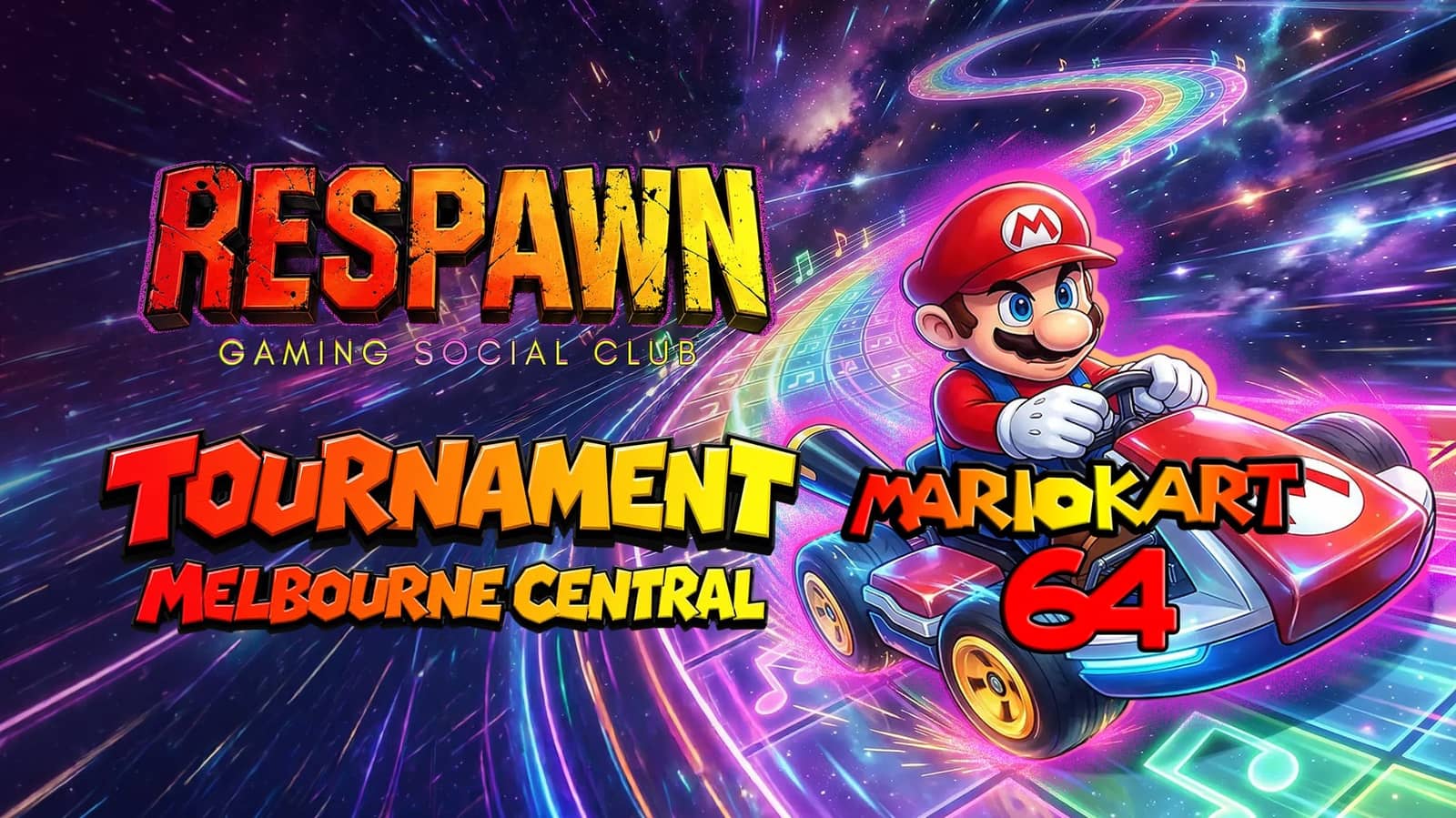 Respawn Gaming Super Mario Kart 64 Tournament + Gamers Meetup