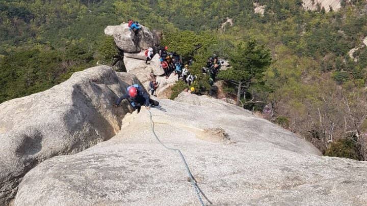 [8/29] [Rock Climbing] Parangsae(Blue Bird)  Ridge (Mt. Bukhansan)