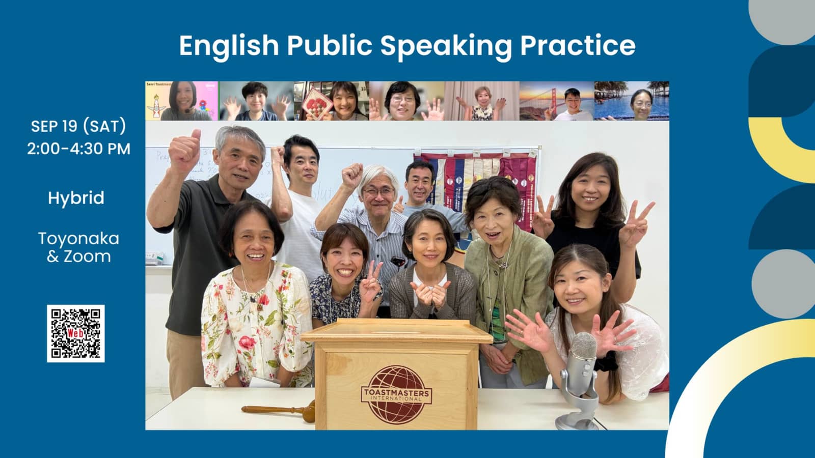 English Public Speaking Practice | Senri Toastmasters Osaka (Hybrid) Sep 19 #218