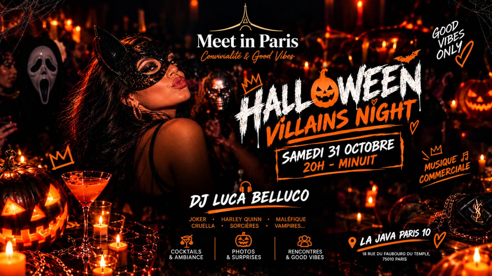 Soirée HALLOWEEN VILLAINS NIGHT🎉