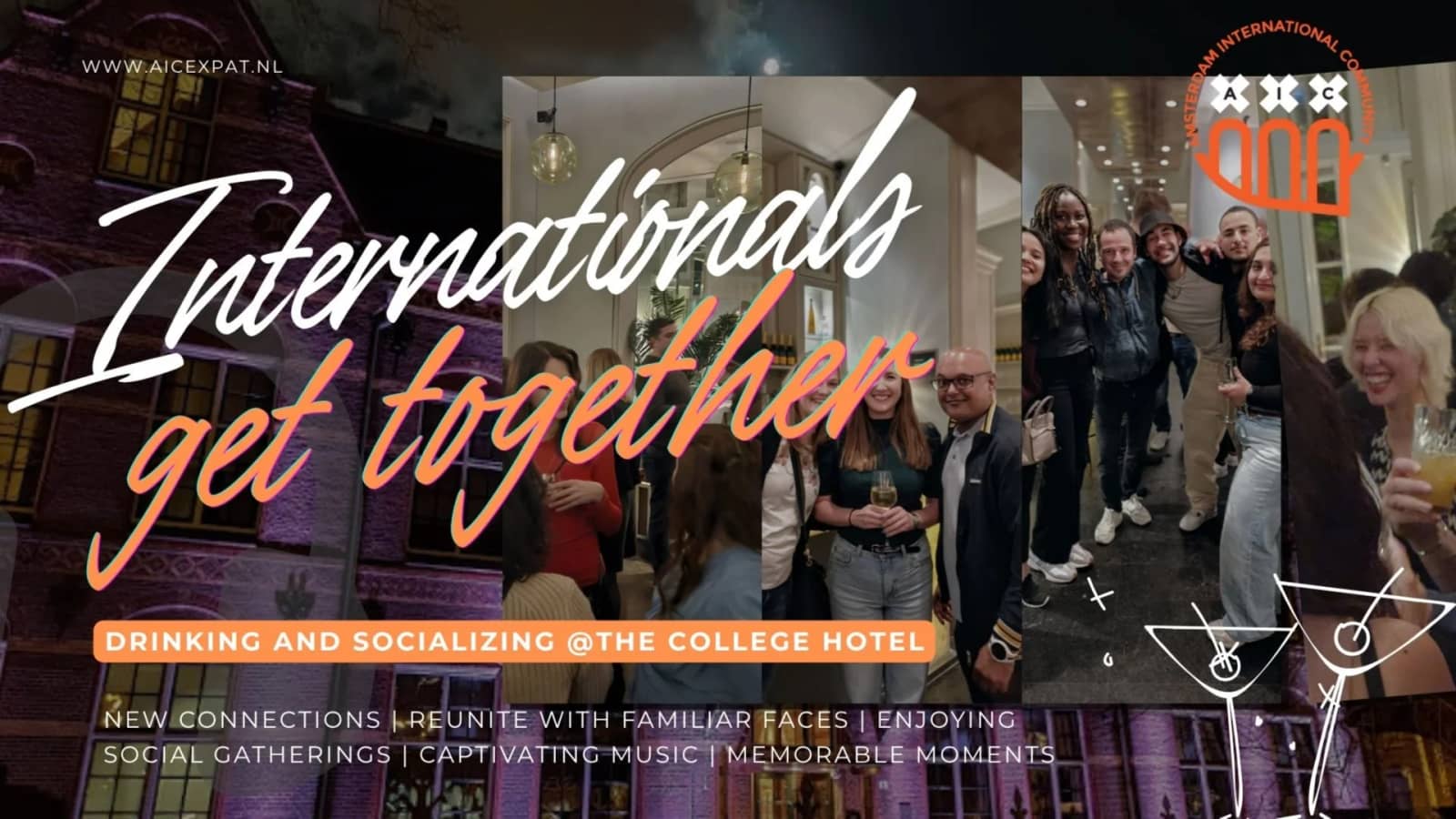 Internationals get together - Drinking and socializing @The College Hotel 🍹