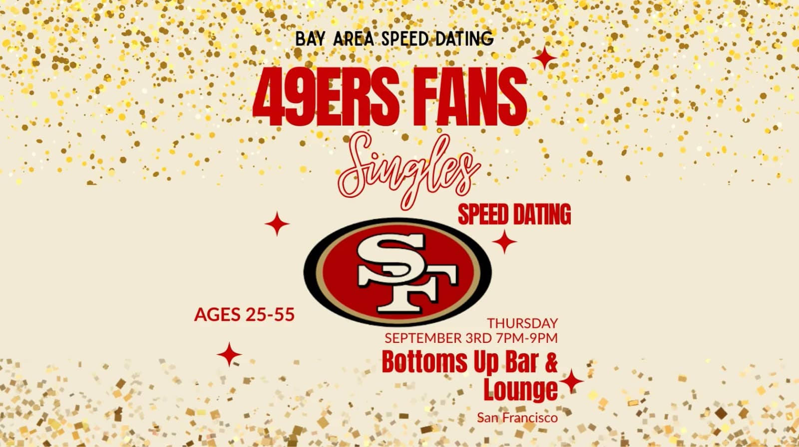 49ers Fans Singles Speed Dating | Ages 25-55