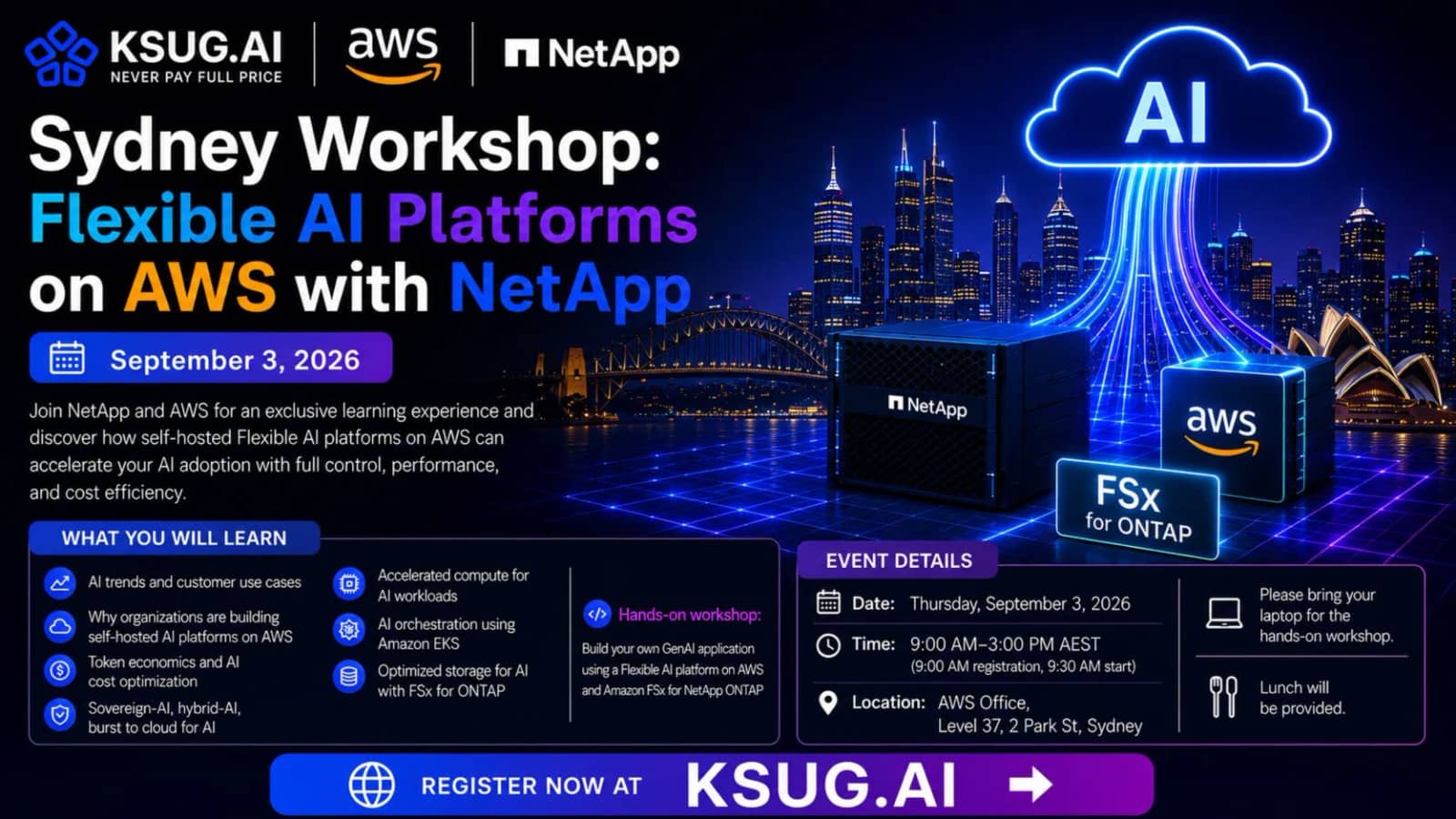 Sydney Workshop: Flexible AI Platforms on AWS with NetApp