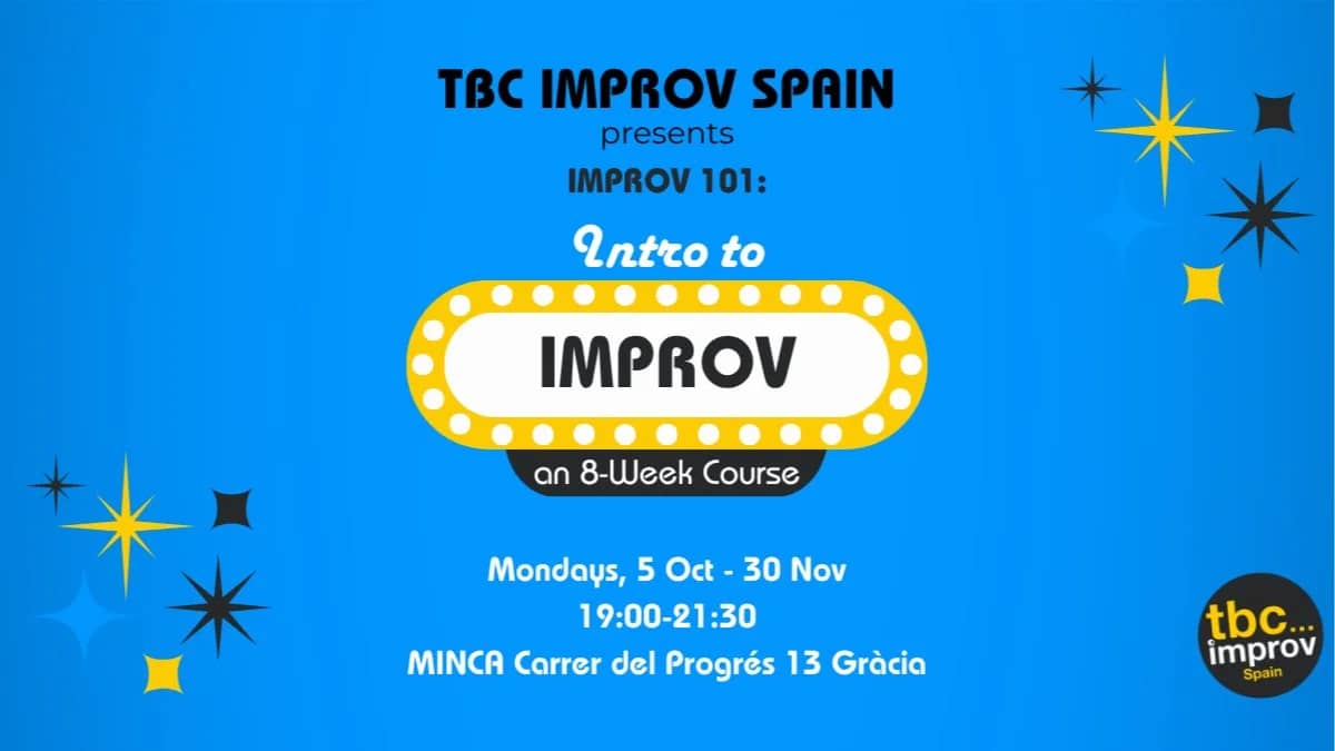Intro to Improv Course (101) w/ TBC Improv Spain - Fall '26