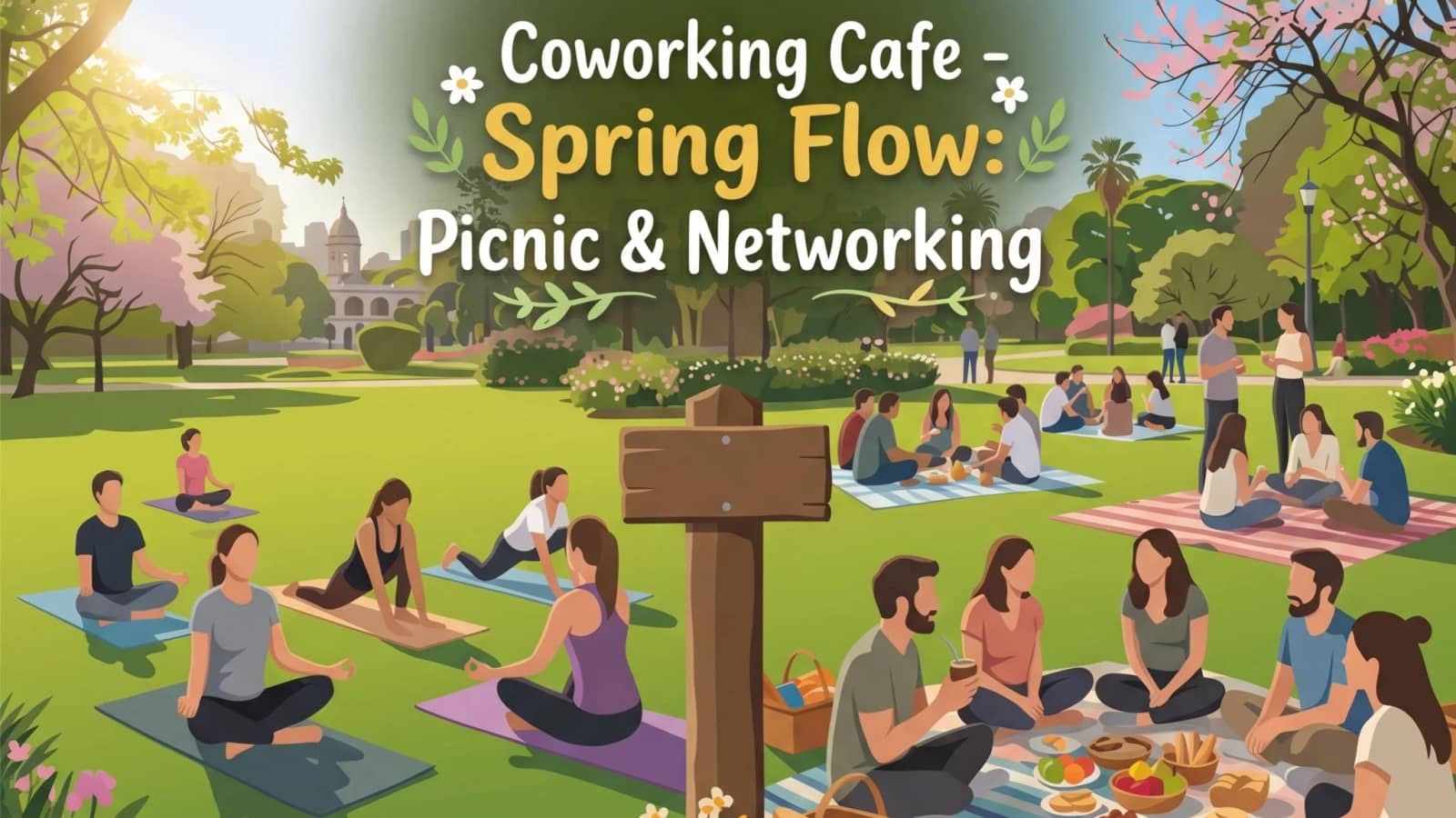 BA Coworking Cafe - Spring Flow: Outdoor Yoga, Picnic & Networking
