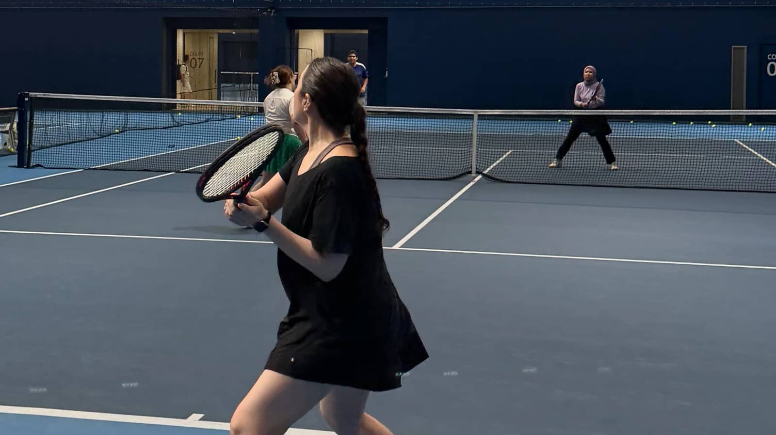 JOY TENNIS TOKYO weekday tennis at Ariake indoor 3courts