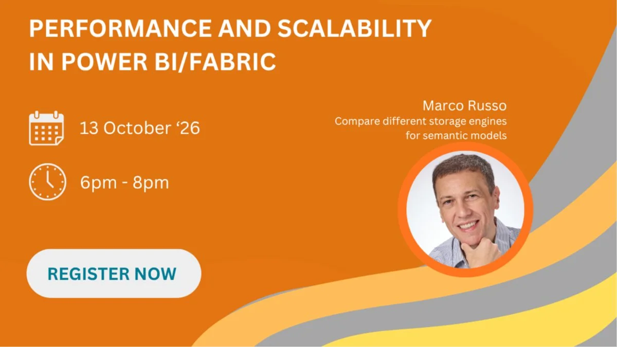 156. WAW DCPL - Marco Russo on Power BI/Fabric Storage Engine Types