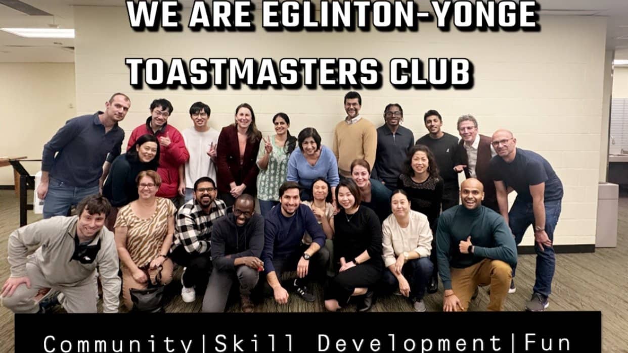 Eglinton-Yonge Toastmasters Weekly Meeting - IN-PERSON