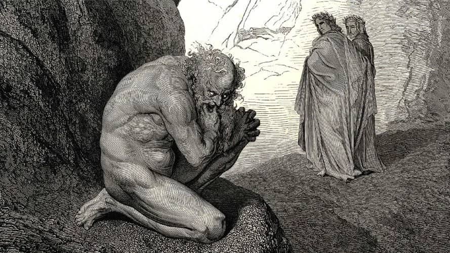 El infierno de Dante.  Doré y Rauschenberg