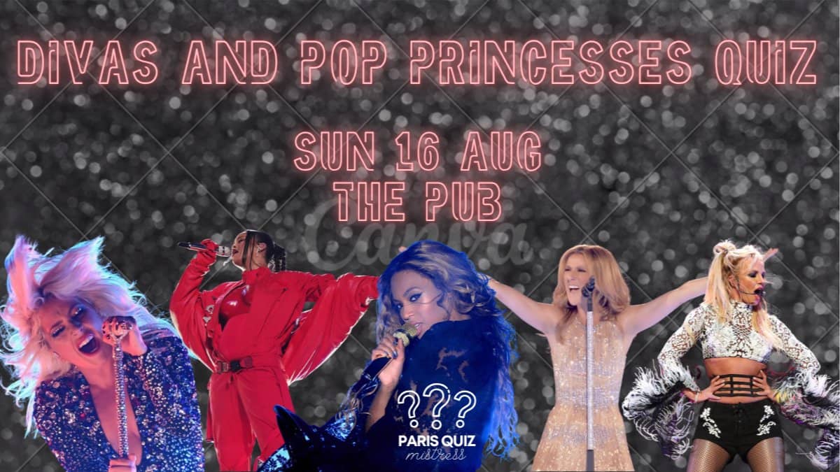 Pop goes the trivia! Divas and Princesses quiz @The Pub with Mely🎤