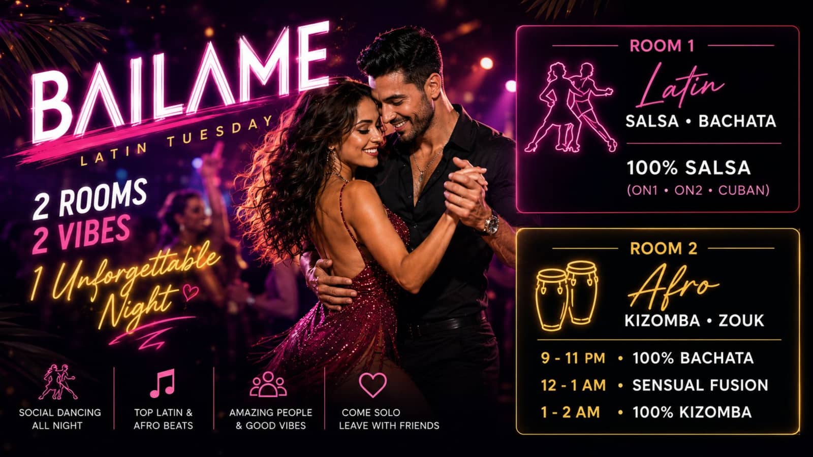Bailame Latin Social Dancing Night & Party