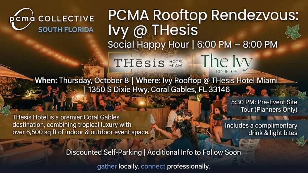 PCMA Rooftop Rendezvous: Ivy @ THesis Oct 8th