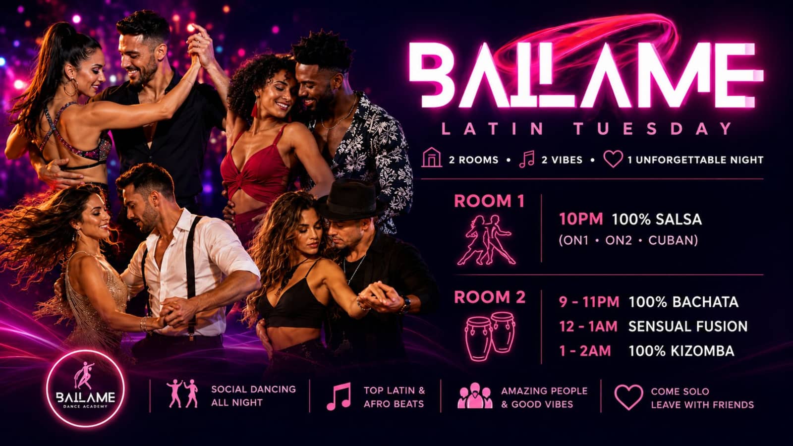 Bailame Latin Social Dancing Night & Party