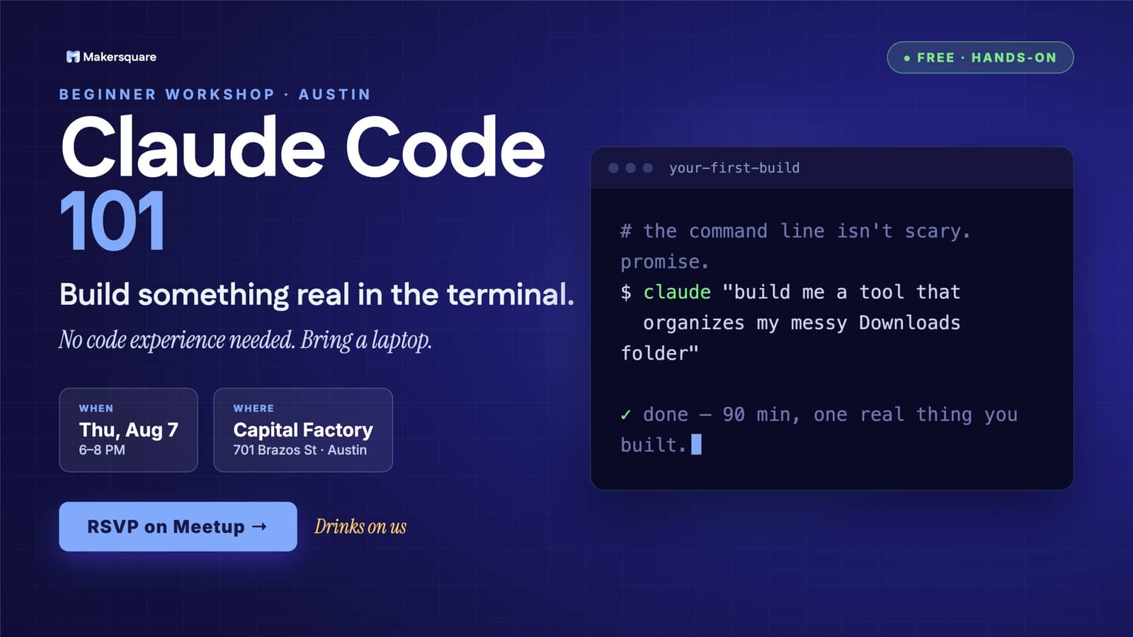 Claude Code 101 (beginner teaching night)