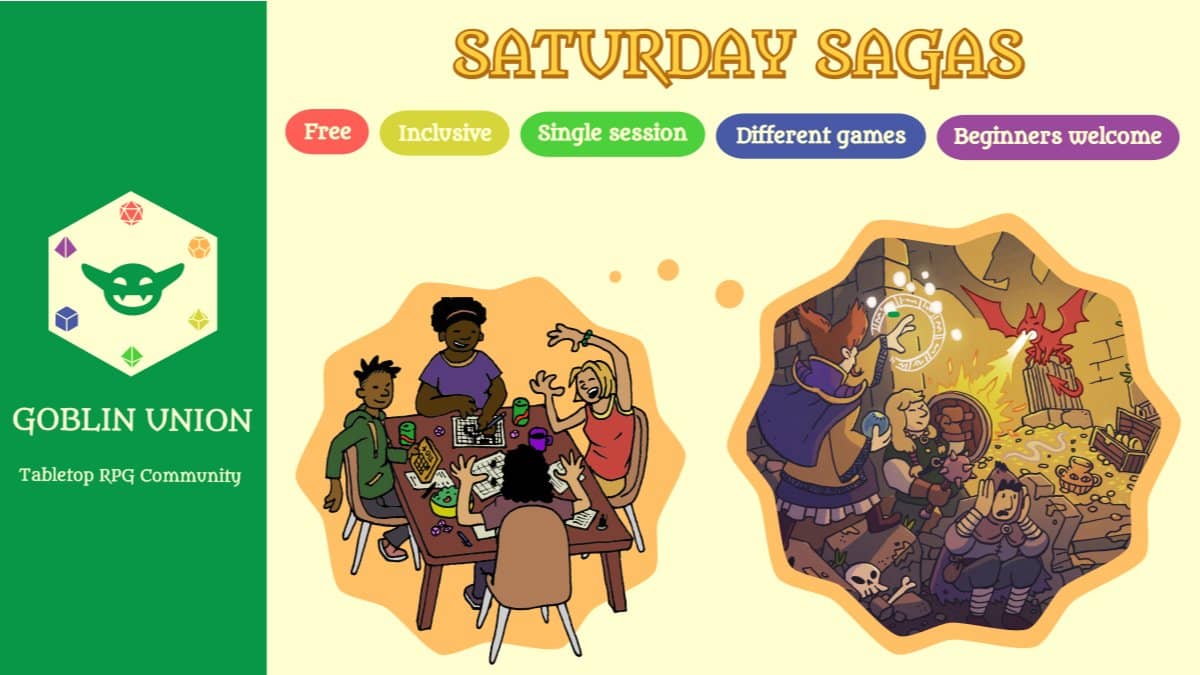 SATURDAY SAGAS - Tabletop RPG Event