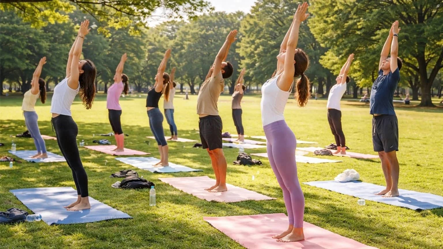 Beginner-Friendly Yoga Class in Yoyogi Park + Tea and Social time
