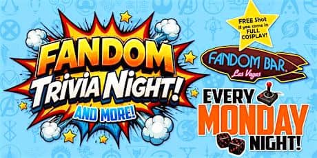 Trivia Night At The Millennium Fandom Bar! 🍸 🎬 🎮 🦸‍♀️🧙‍♀️🐉👽🧟‍♂️ ⚔