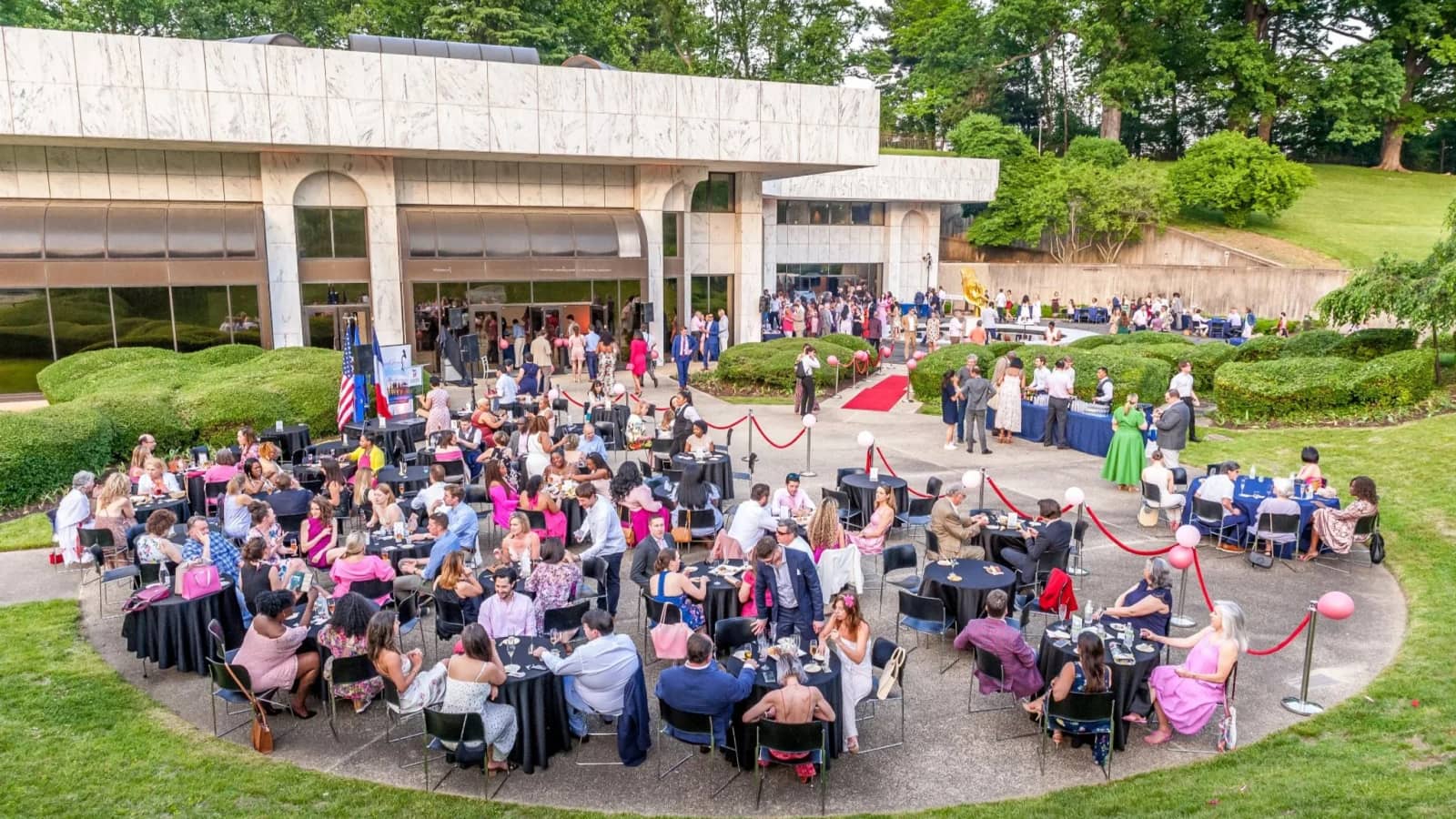At Embassy of France: Garden Soiree: Dancing, Music, French Cuisine & Wine
