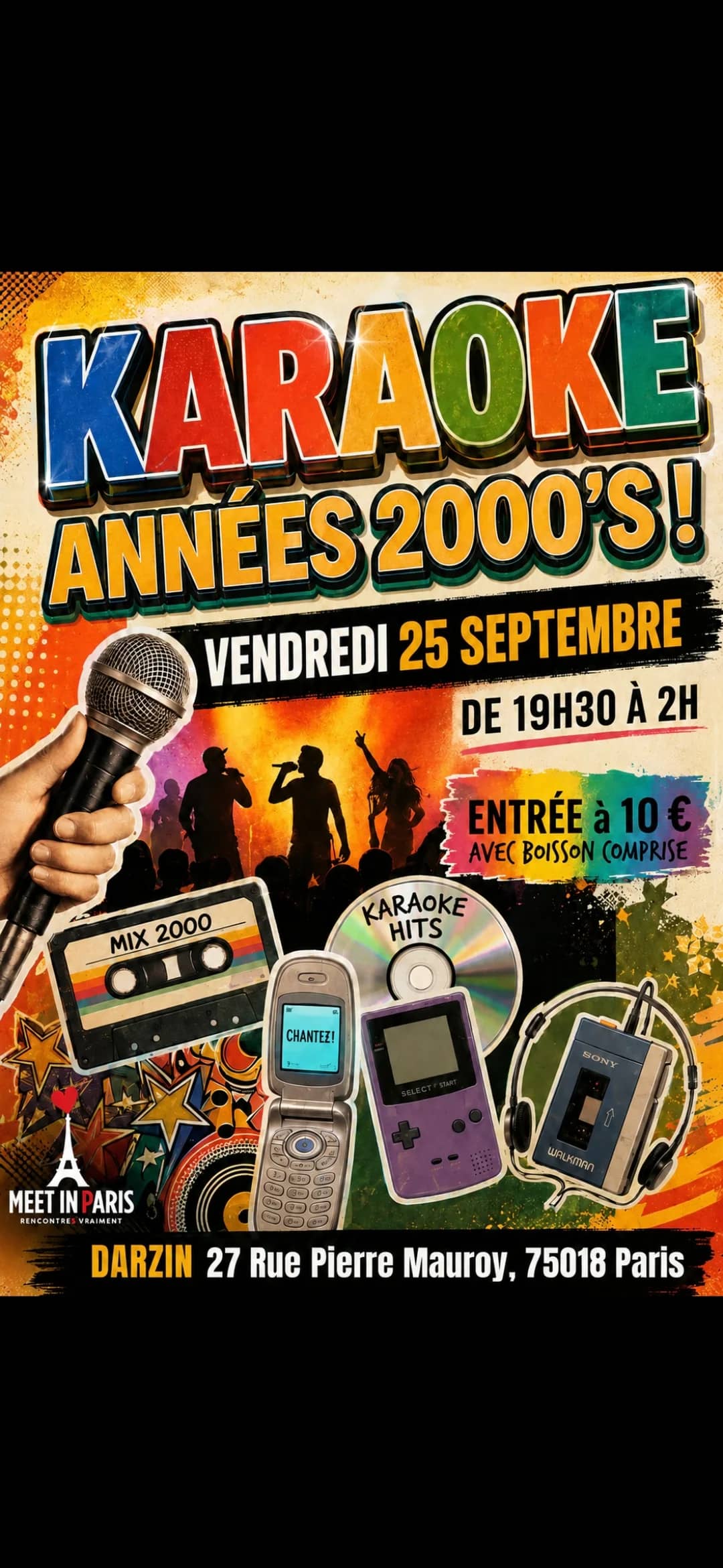 KARAOKE 2000'S 🎤🎶 & Terasse 🌳 25/9 | 19h30