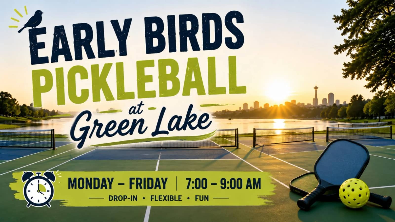 Early Birds Pickleball at Green Lake