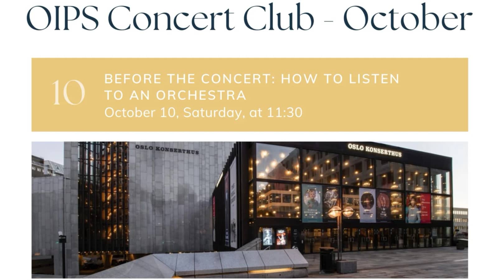 Before the Concert: How to Listen to an Orchestra