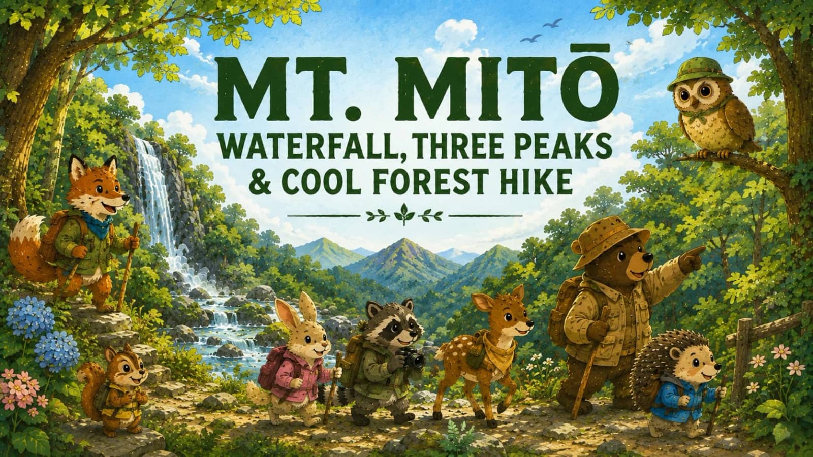 🌲 ESCAPE THE TOKYO HEAT — MT. MITŌ WATERFALL & THREE PEAKS