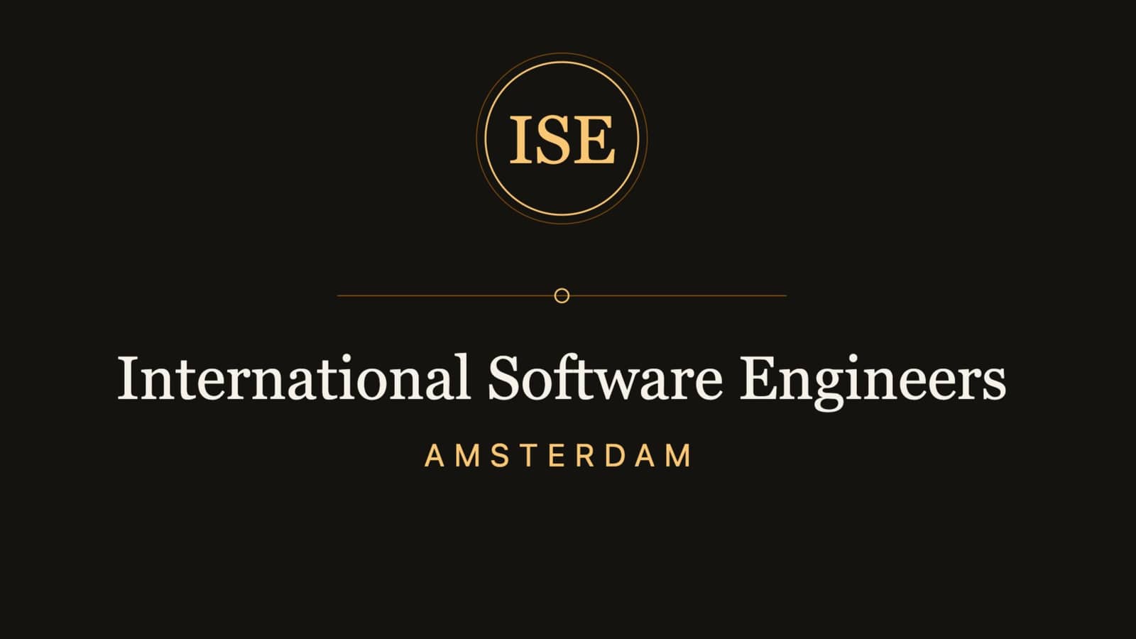 International Software Engineers Amsterdam – Networking Event (August)