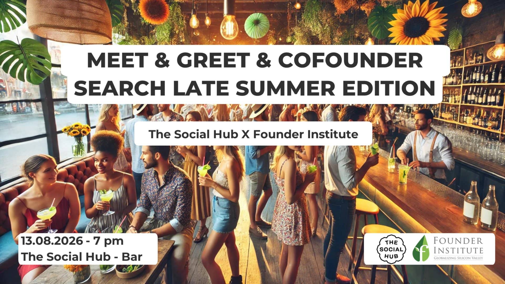 Founder Meet&Greet: In-Person Startup Networking Late Summer Edition!