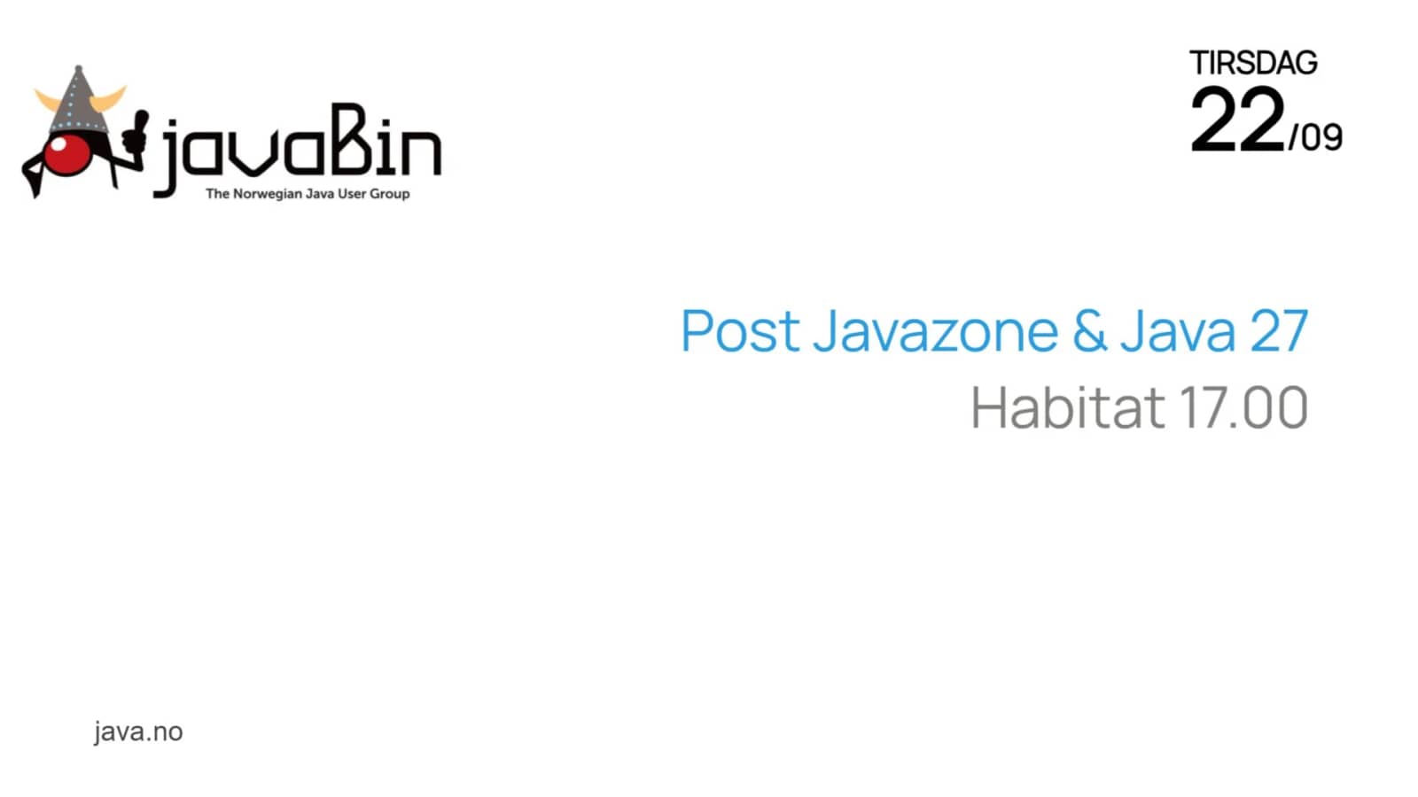 Post Javazone & Java 27